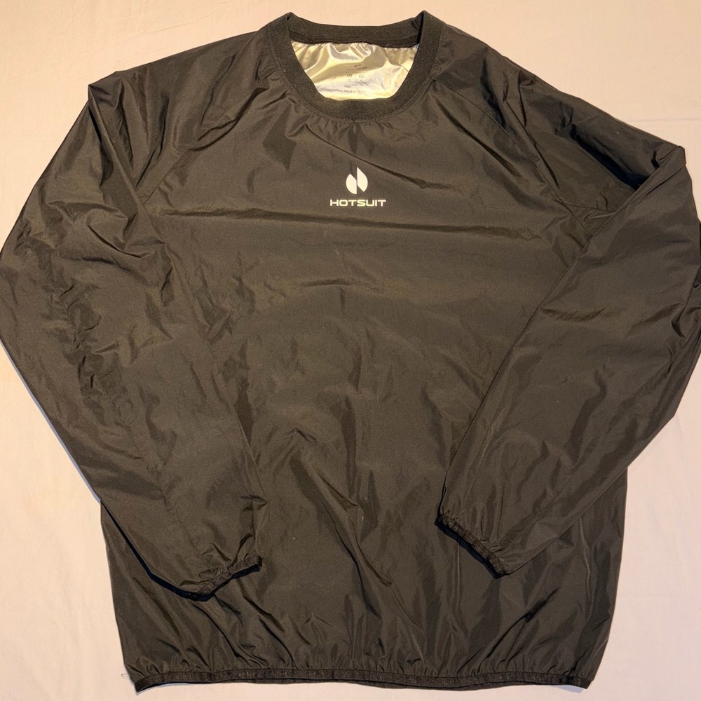 HOTSUIT Men's Pro Sauna Top Sweat Jacket Size XL Black